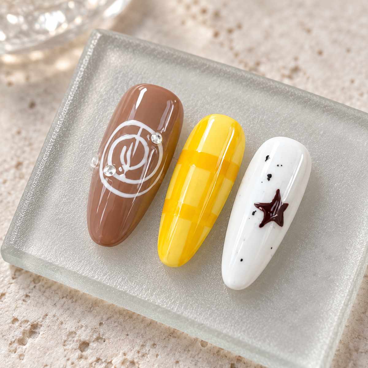 Cosmic Mix | Mixed Star & Plaid Press-On Nails