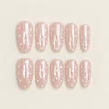 Blush Polka | Nude Pink Polka-Dot Press-On Nails