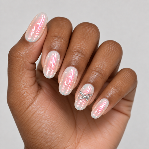 Aurora Flutter | Iridescent Butterfly Press-On Nails